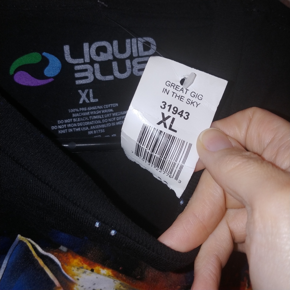 Liquid blue pink Floyd great gig in the sky tee - Picture 4 of 5